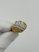 Кольцо с кристаллами