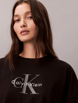 Футболка Calvin Klein Monologo Cropped Boxy Fit Black
