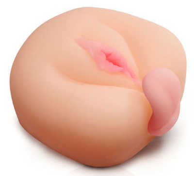 Вагина-мастурбатор со стимулятором мошонки и вибрцией