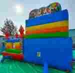 Коммерческий надувной батут «Циркачи» мульти, размер 6*5*4 м