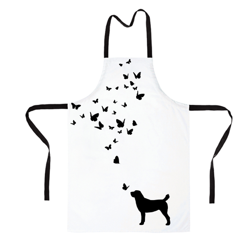 Фартук "Алабай и бабочки"