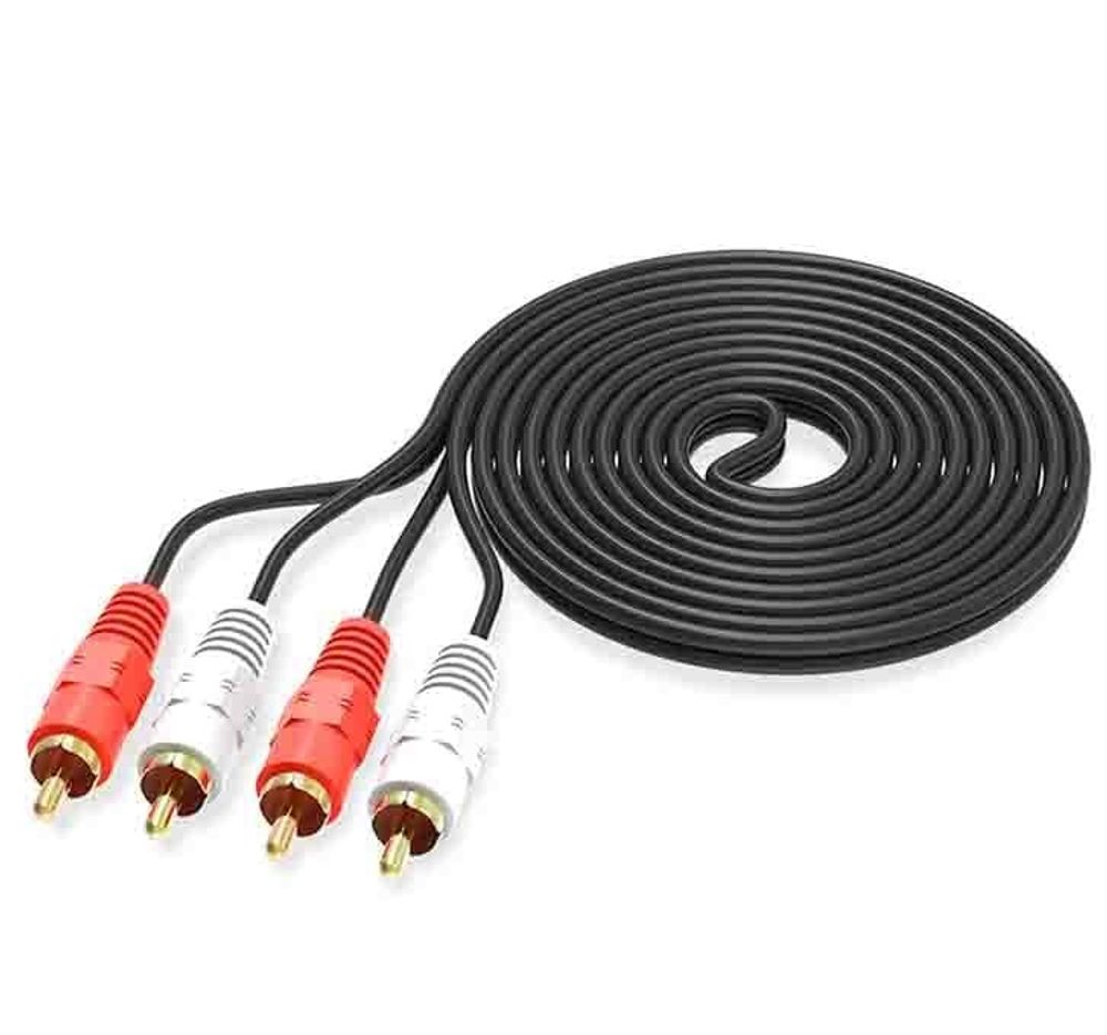 Кабель соединительный 2RCA на 2RCA ENERGY POWER  (черный) 1.5м