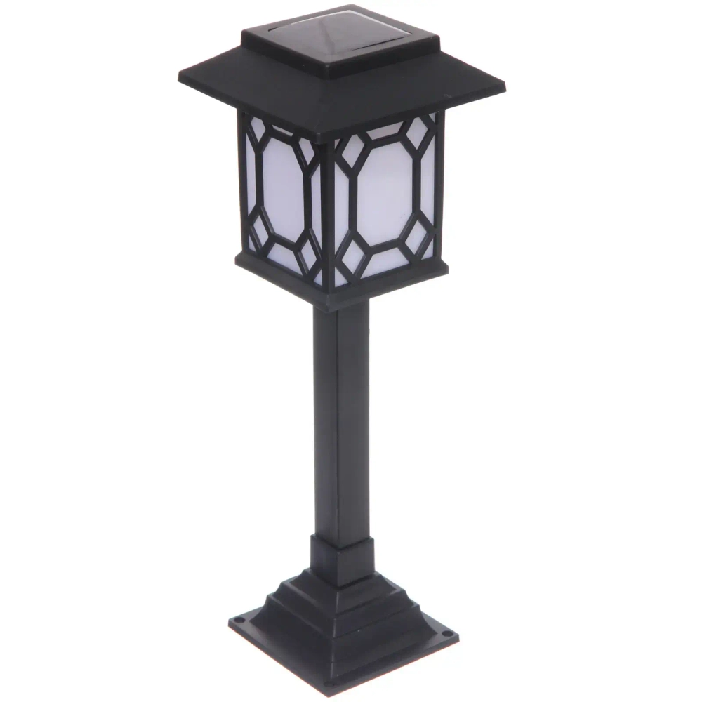 Фонарь садовый «Световой поток» 19,5*13,5 см (h-40 см), на солнечной батарее (свечение теплый белый) 9 LED