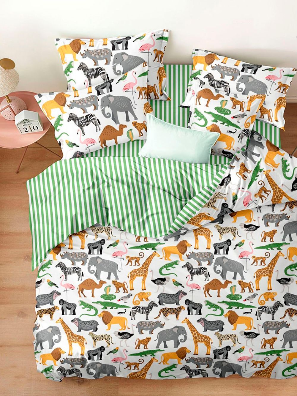 Наволочка комплект 2шт поплин Сказка "Лимпопо (компаньон)" 50x70 см на молнии