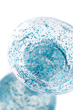 Голубая акриловая анальная втулка 8см ToyFa Basic 881305-14