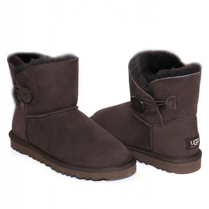 Угги Women's Mini Bailey Button Chocolate