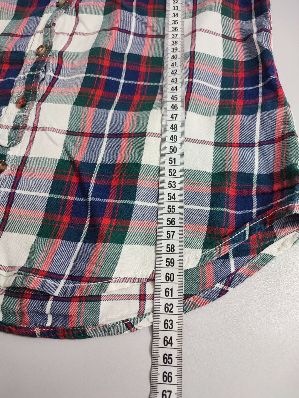 Рубашка H&M в клетку 42 размер