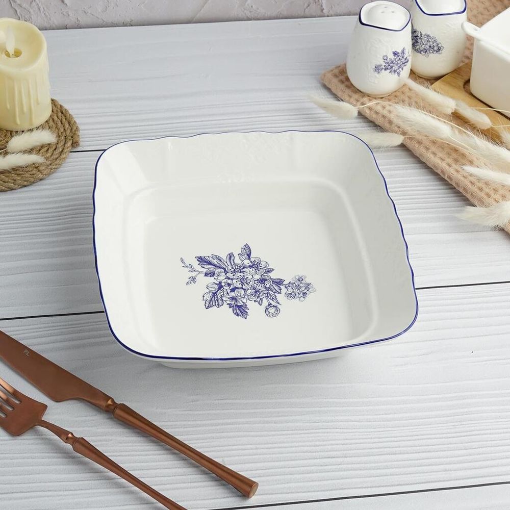 Салатник 800 мл 20*20 см h5,2 см квадратный Sea Flower P.L. Proff Cuisine [6]