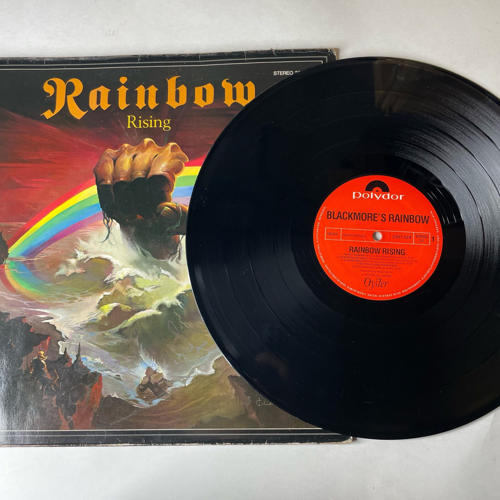Винтажная виниловая пластинка LP Rainbow Rising (Германия 1976)