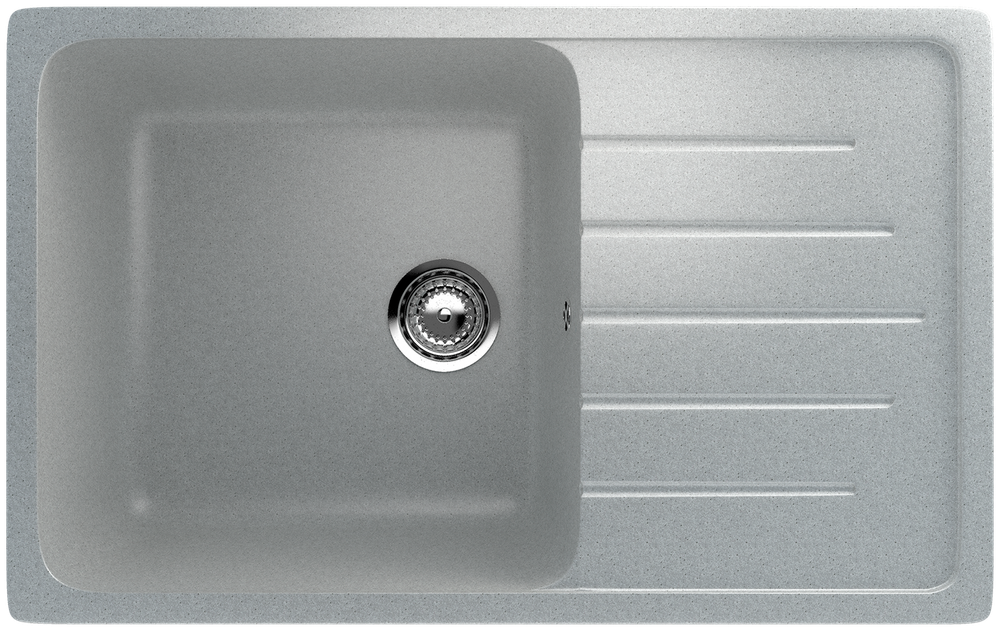 МОЙКА ULGRAN РЕВЕРС С ПЛОЩАДКОЙ U-400 СЕРЫЙ 310