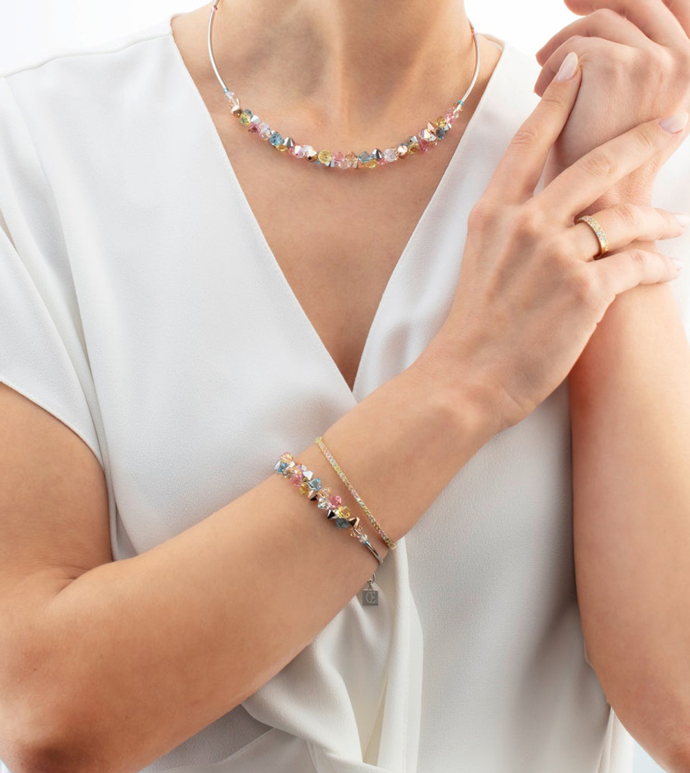 Браслет Coeur de Lion Multicolour Pastel Gold 0146/32-1590 17