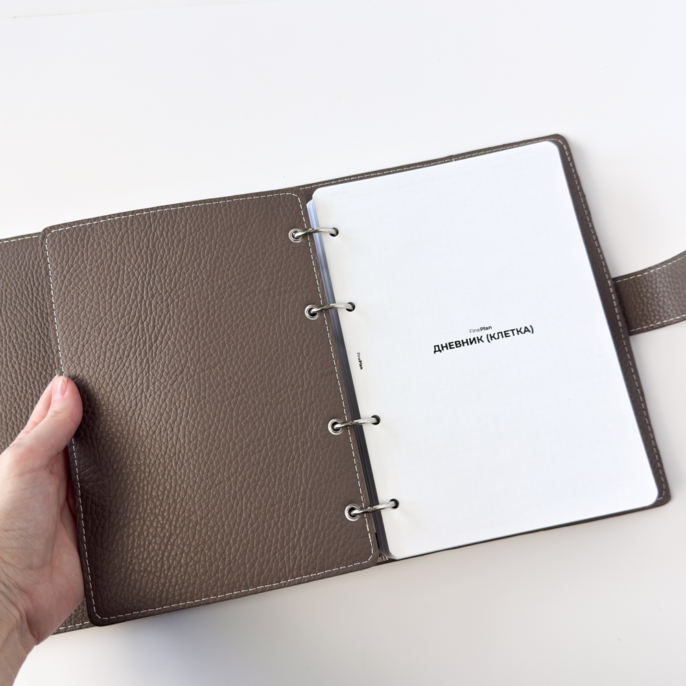 Кожаный форзац (4/2 кольца)