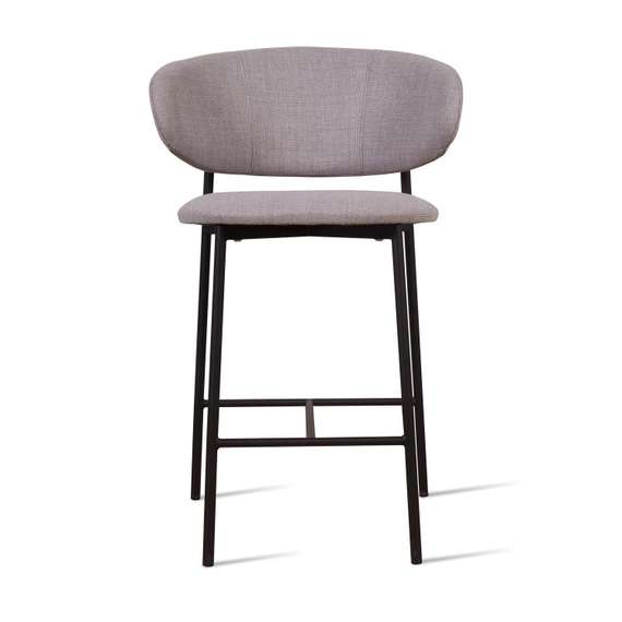 Полубарный стул Adele, серая рогожка