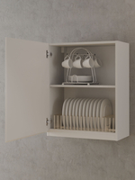 Кухонный гарнитур Севилья 240 см, со столешницей (7 модулей), белый ЛДСП