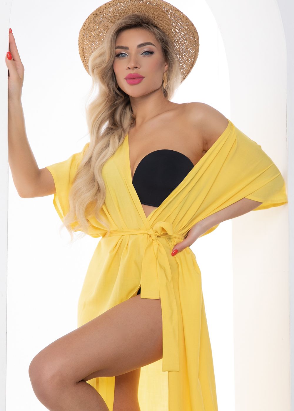 Парео Пляжный сезон (желтое) П14941 LT Collection