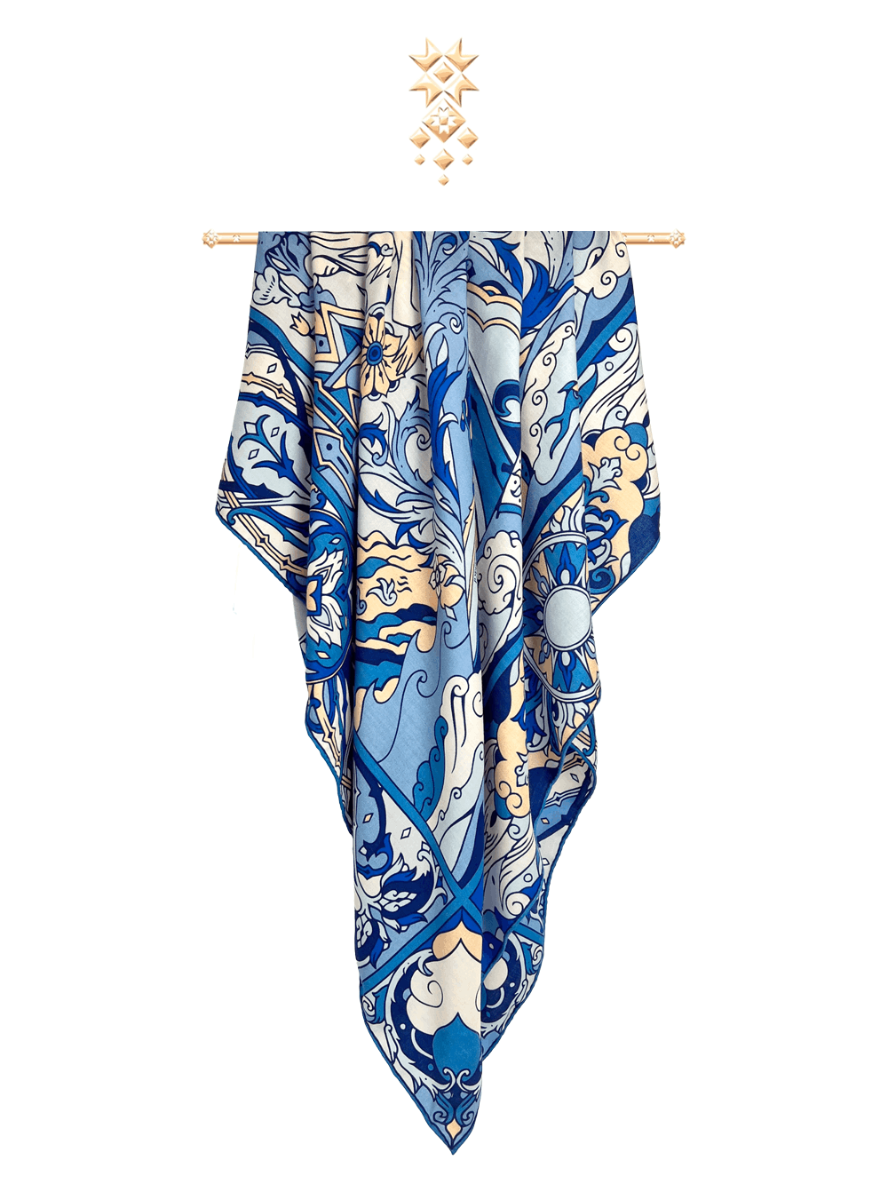 Шаль «Царевна Лебедь», 100% шерсть