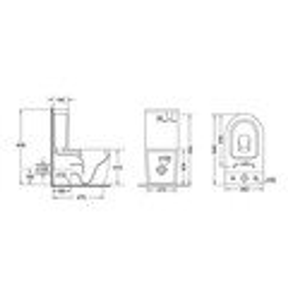 Унитаз напольный Grossman GR-4494BMSQ (640х360х835) безободковый,черный матовый с тонкой крышкой,микролифт,смыв торнадо,2 места