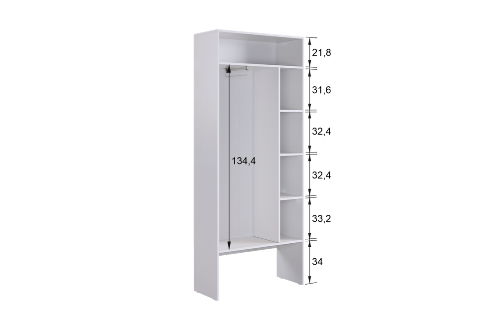 Шкаф двухдверный L800 "Баско" Мебельсон, г. Ижевск