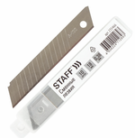 Комплект лезвий для ножей 10шт. 18мм. толщина лезвия 0,38 мм. "Basic" в пластик. пенале (STAFF)