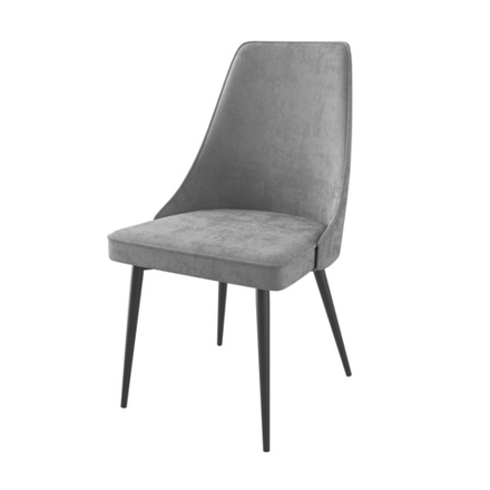 Стул LEO, ЧЕРНЫЙ/GREY LUX b22