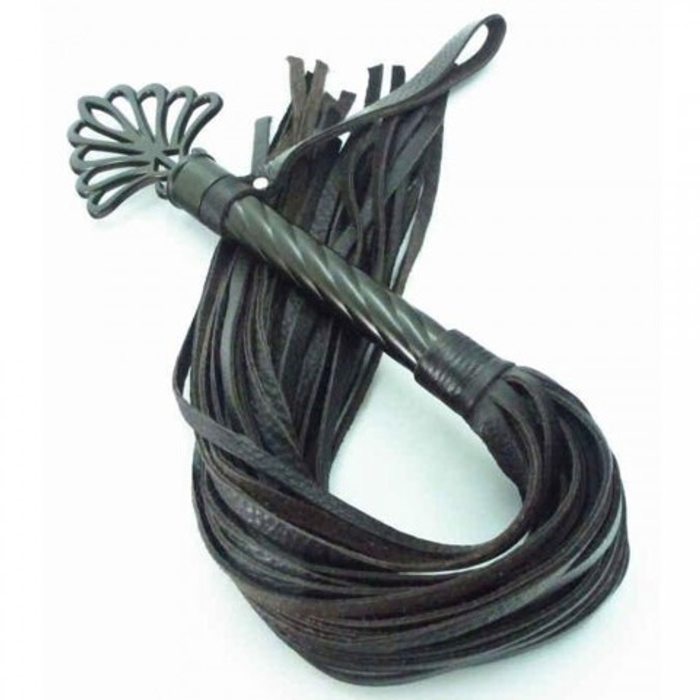 Плеть эксклюзивная с витой ручкой (цвет шоколад)