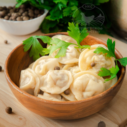 Пельмени с уткой ручной лепки