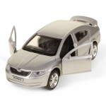 Модель ин. мет. "Skoda Octavia" 12см. двери, багаж, серебристый коробка OCTAVIA-12-SR (Технопарк)