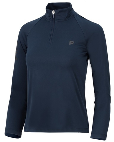 Женская теннисная футболка (dł. Рукава) Fila Longsleeve Grace - peacoat blue