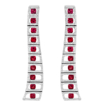 Серьги с Рубинами и Бриллиантами, E0226-0/2