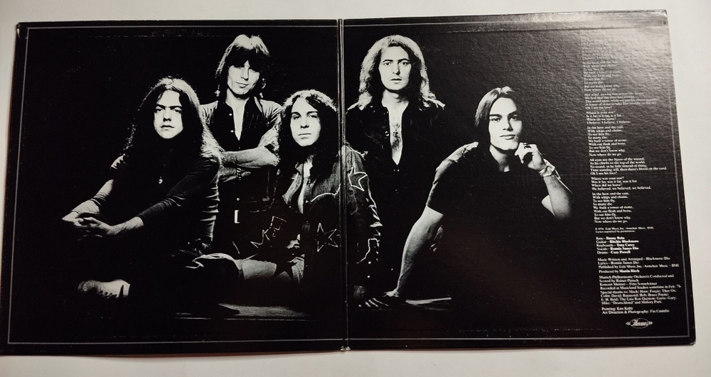 Винтажная виниловая пластинка LP Blackmores Rainbow Rising (Japan 1976)