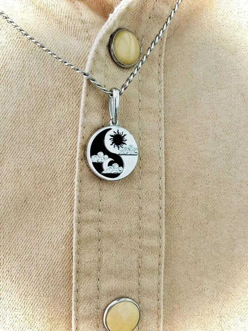 Серебряная подвеска Инь Ян