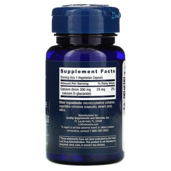 Life Extension Calcium D-Glucarate 200 mg 60 veg capsules, Кальций Д-Глюкарат