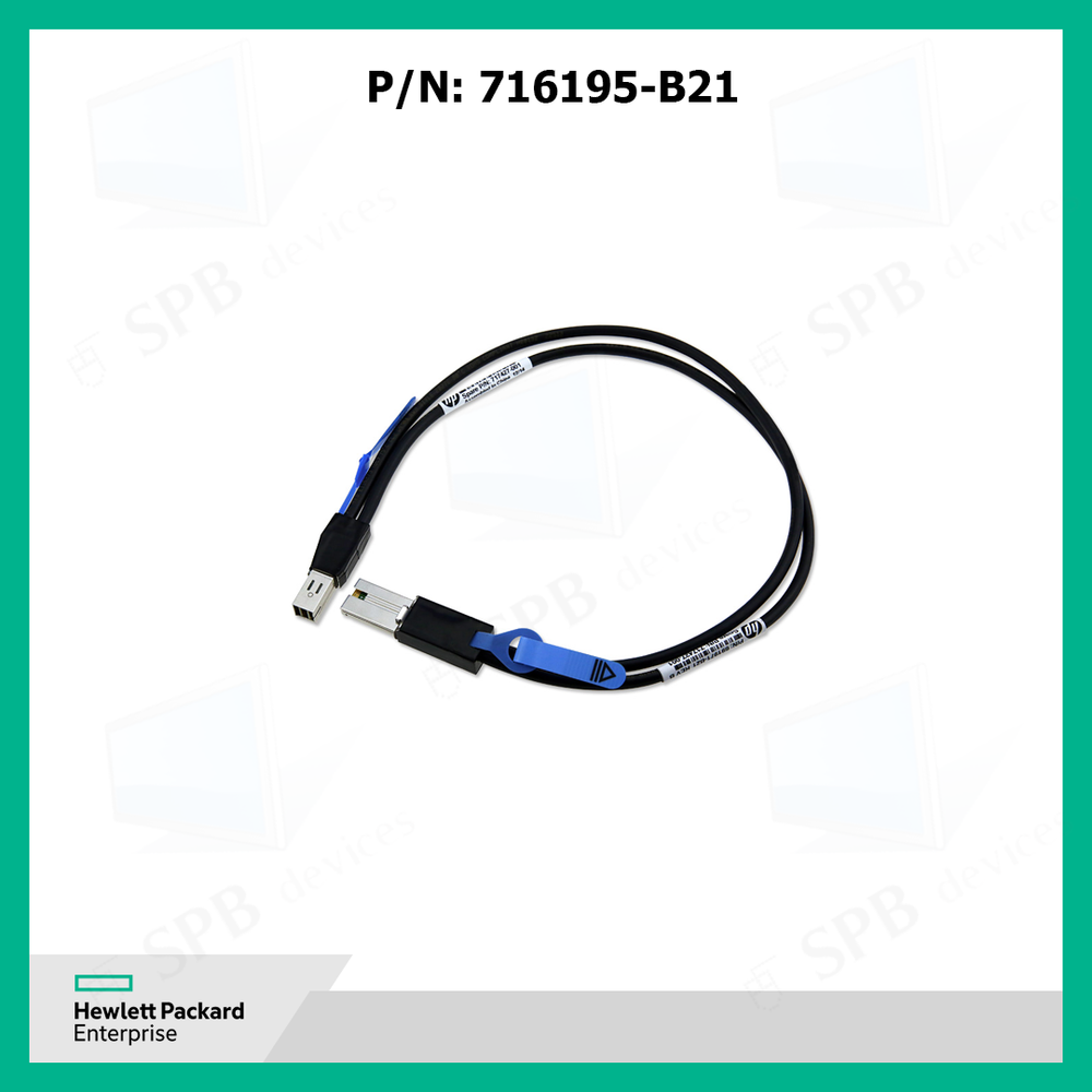 Кабель коннектор HP Ext 1.0m MiniSAS HD to MiniSAS HD, 691970-002, 716196-001, 716195-B21