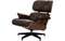 Кресло с оттоманкой Eames Lounge Premium, состаренная кожа