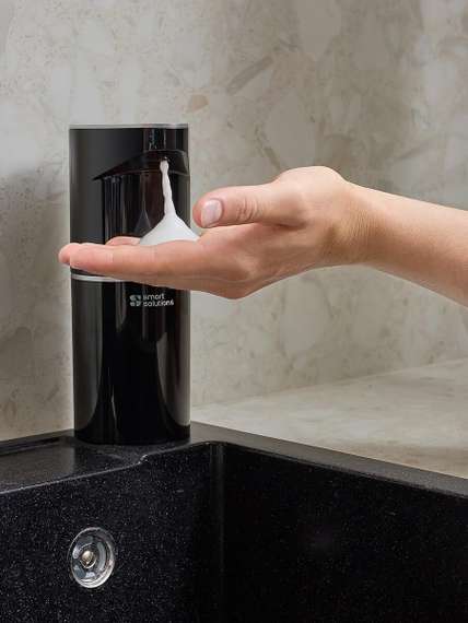 Диспенсер сенсорный для жидкого мыла lume, 350 мл, черный