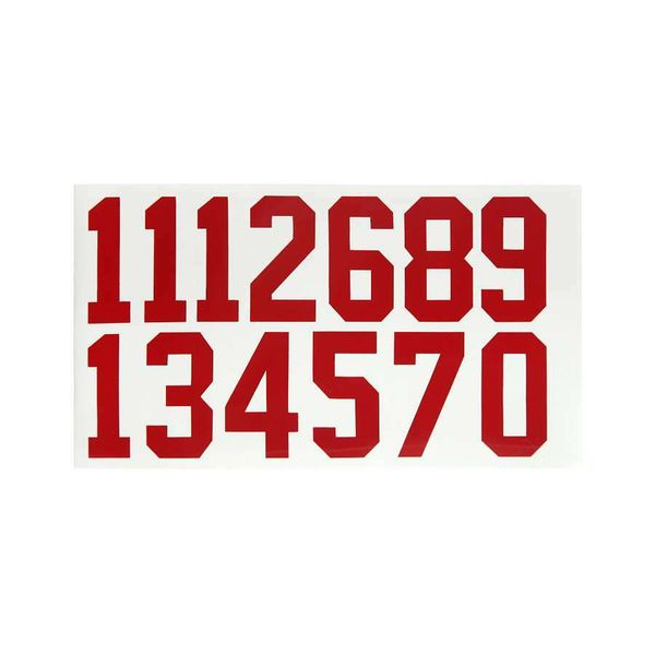 Номер для шлема (набор) Россия MAD GUY (красный)