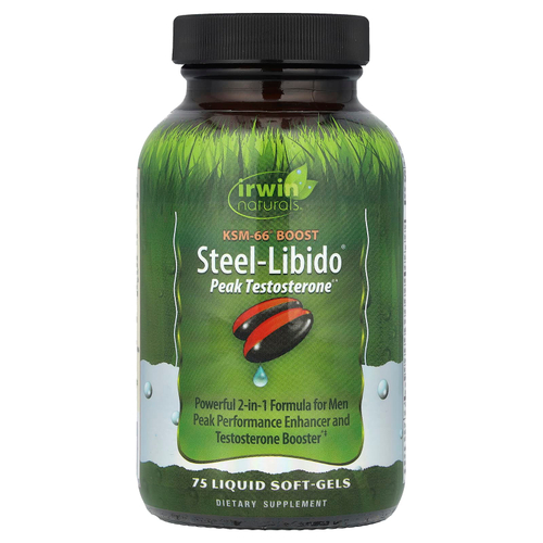 Irwin Naturals, Steel-Libido® Peak Testosterone®, 75 жидких капсул