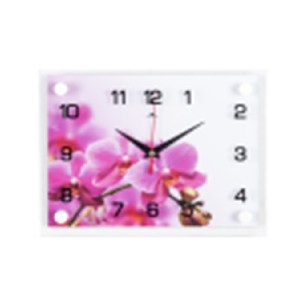 2026-800 Часы настенные "Розовая Орхидея"
