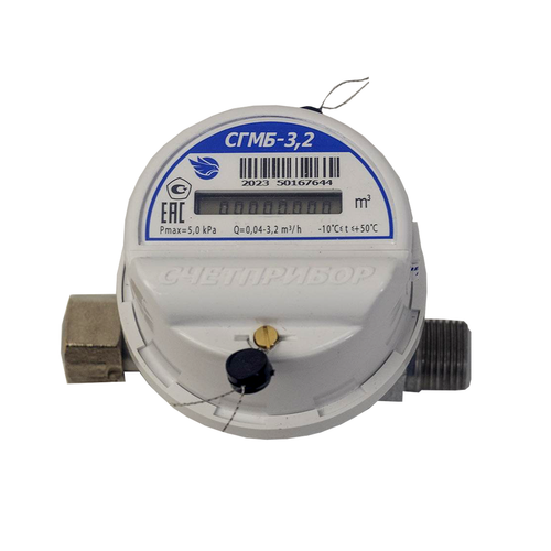 Счетчик газа СГМБ G3,2 3/4" (Орел, 2025)