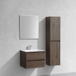 Тумба под раковину Vincea Luka 600 подвесная, 2 выкатных ящика soft-close, R.Oak