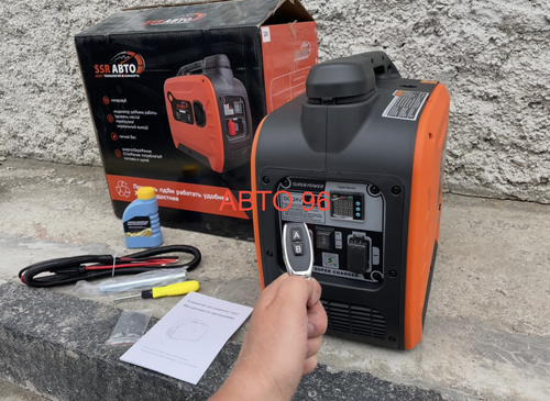 24V / Генератор бензиновый SSR АВТО, 24 Вольта, 66 Ампер, стояночный инверторный с автозапуском электростартером - бензогенератор (1 шт.) Оптом