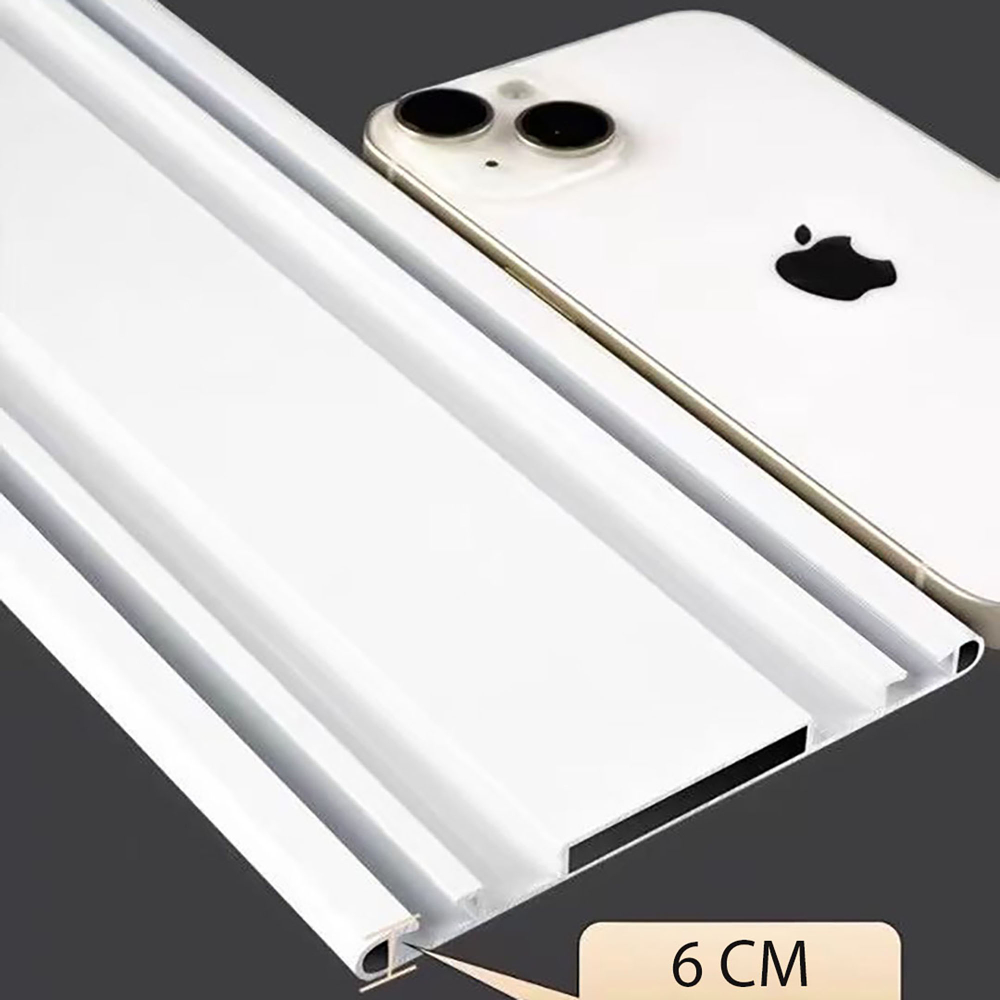 Ультратонкий алюминиевый карниз для штор, потолочный