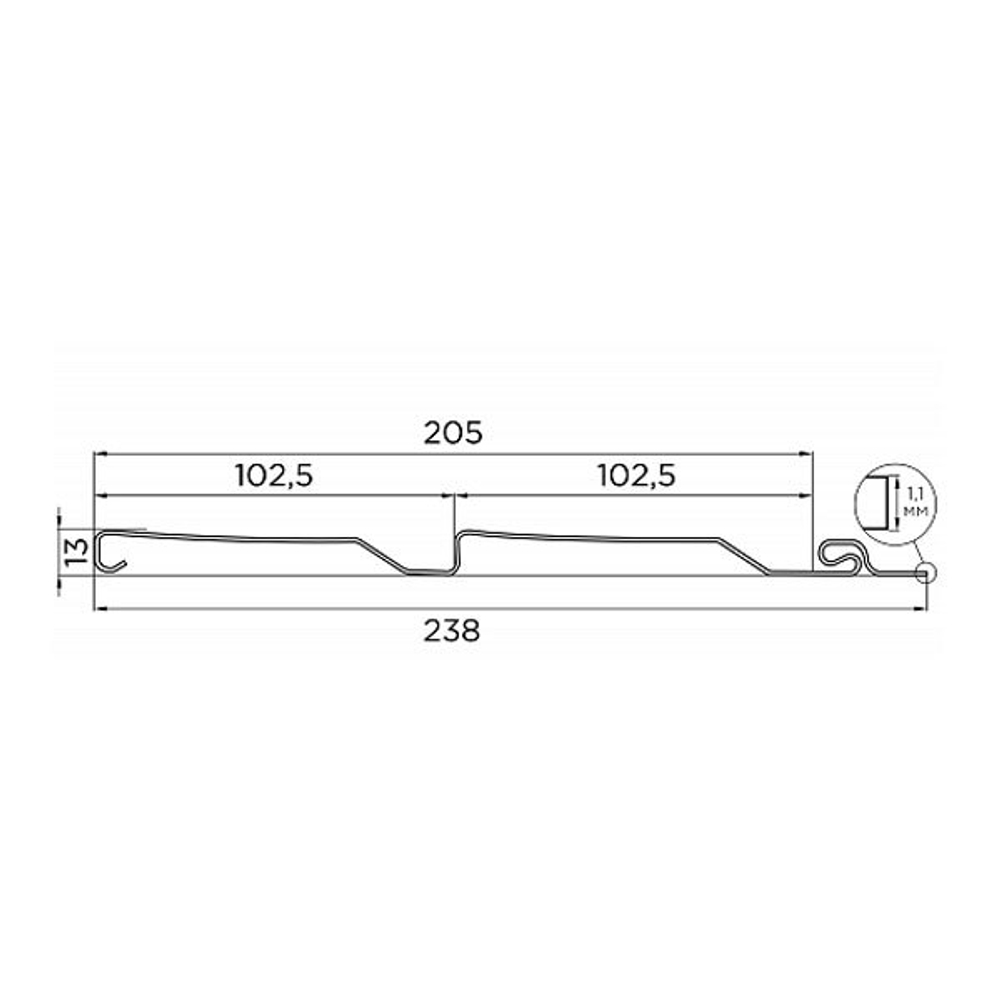 САЙДИНГ ЛАПЛАНДИЯ FINEBER БЕЛЫЙ 3066ММ