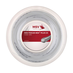 Струны теннисные MSV Focus Hex Plus 25 (200 m) - white