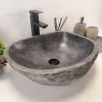 Раковина из речного камня RS-63671 (47*40*15) 0122