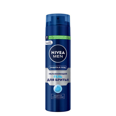 NIVEA MEN гель д/бритья,Увлаж,защита и уход (200мл)