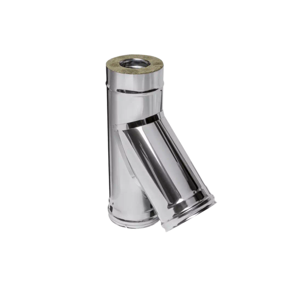 Тройник Ferrum 45 градусов DN120*200 0,8/430 сэндвич 27178