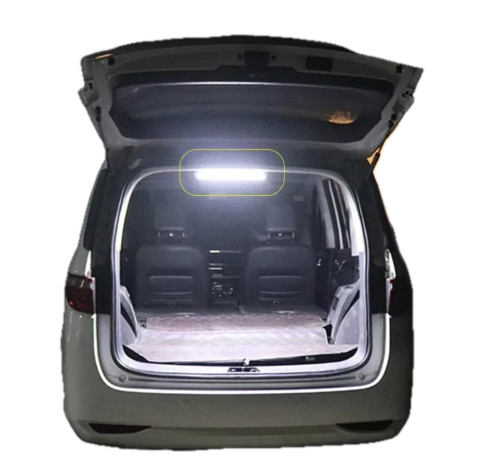 Плафон (Светлый) освещения салона автомобиля, светильник, 30 см, 12 Вт, 108 светодиодов, с выключателем, 12-80V (1 шт)