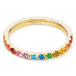 Кольцо Multicolour Rainbow-Gold 58 0146/40-1535 58