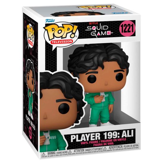 Фигурка Funko POP! TV Squid Game Player 199 Ali (1221) 64794 / Фигурка Фанко ПОП! по мотивам сериала "Игра в кальмара" Игрок 199: Али. Товар уцененный